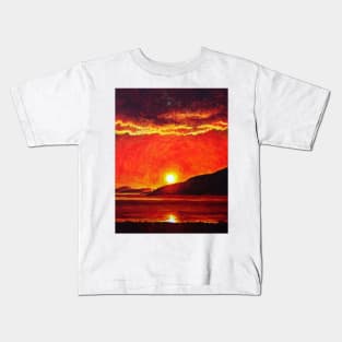 Ullapool Sunset Kids T-Shirt